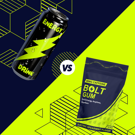 Energy Drinks vs Caffeine Gum