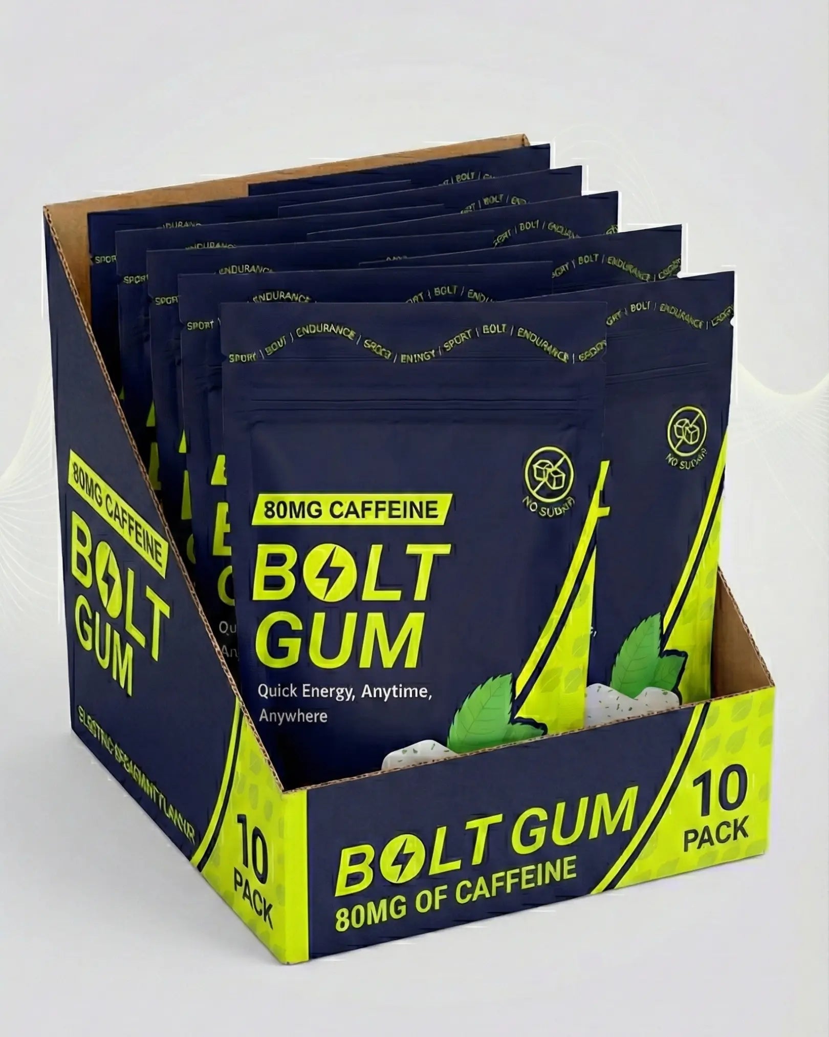 Box of 10 Bolt Gum pouches