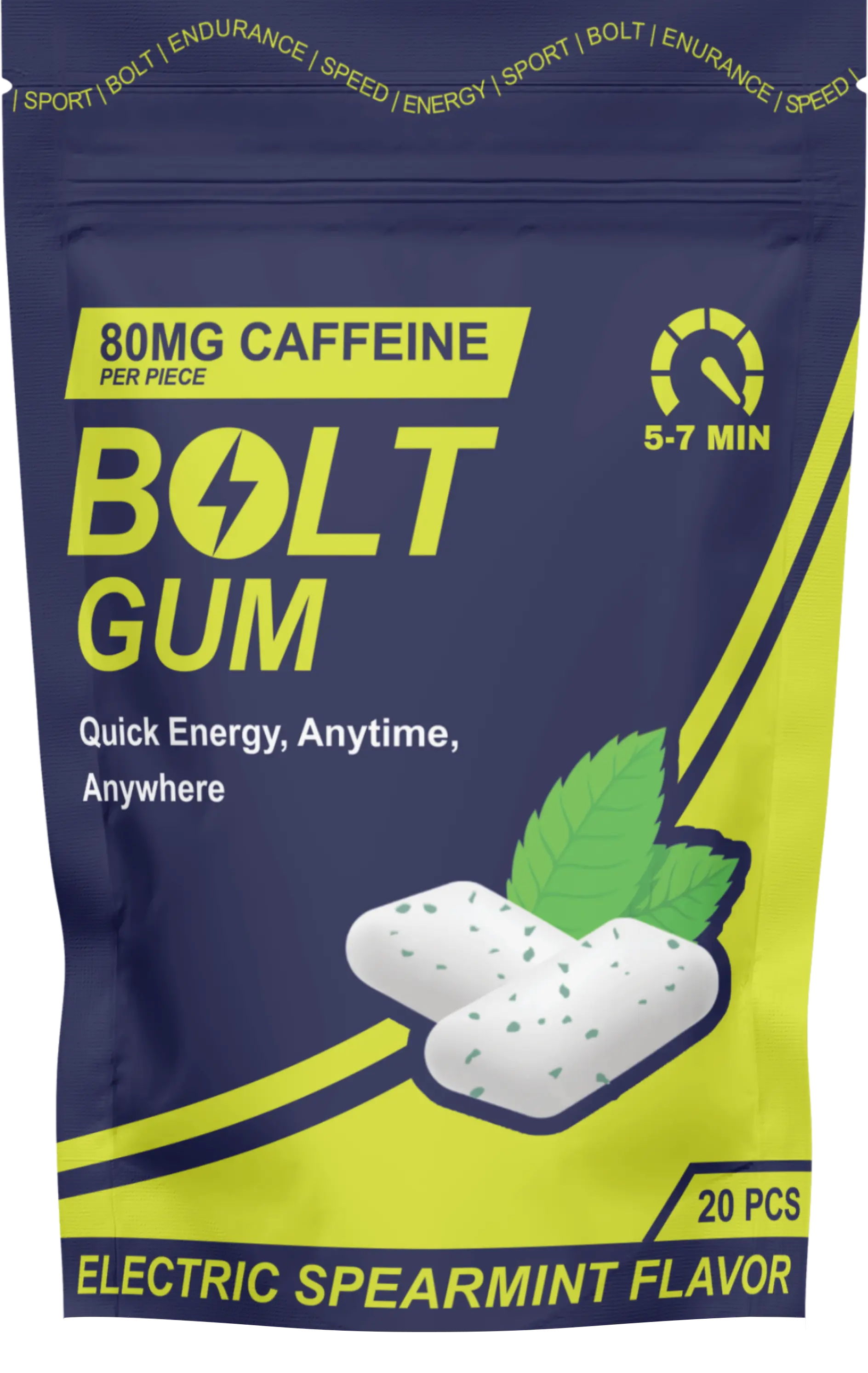 Bolt Energy Gum Pouch